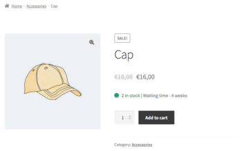 WooCommerce Lead Time with stock availability