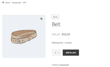 WooCommerce Lead Time without availability