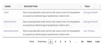 WordPress table pagination style 5