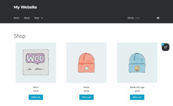 WooCommerce floating cart icon middle position