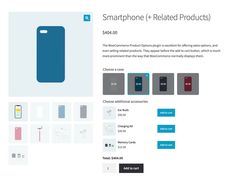 WooCommerce Products option type