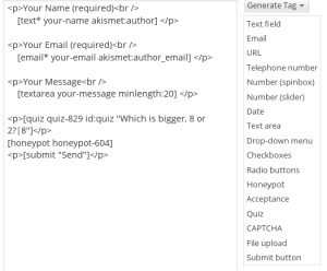 Contact Forms 7 spam