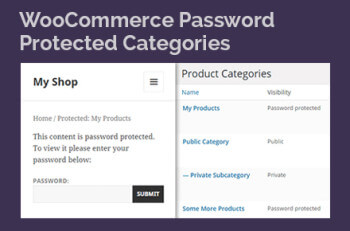 WooCommerce password protect categories