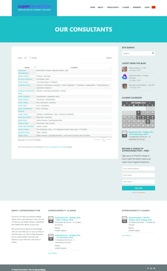 WordPress consultant directory website