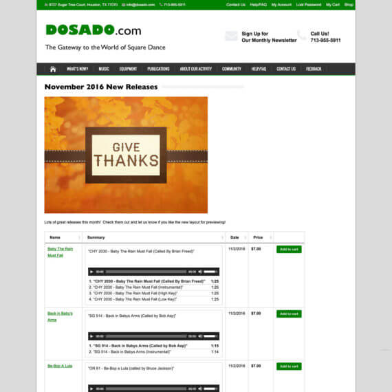 WooCommerce audio track shop