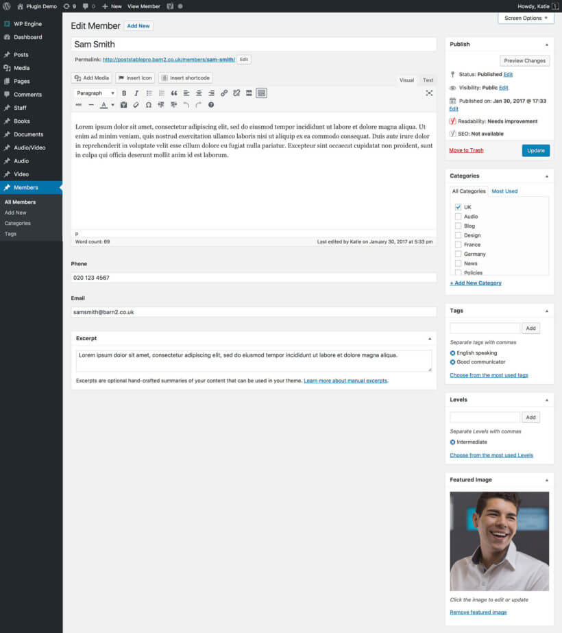 Add Member to Directory WordPress Plugin