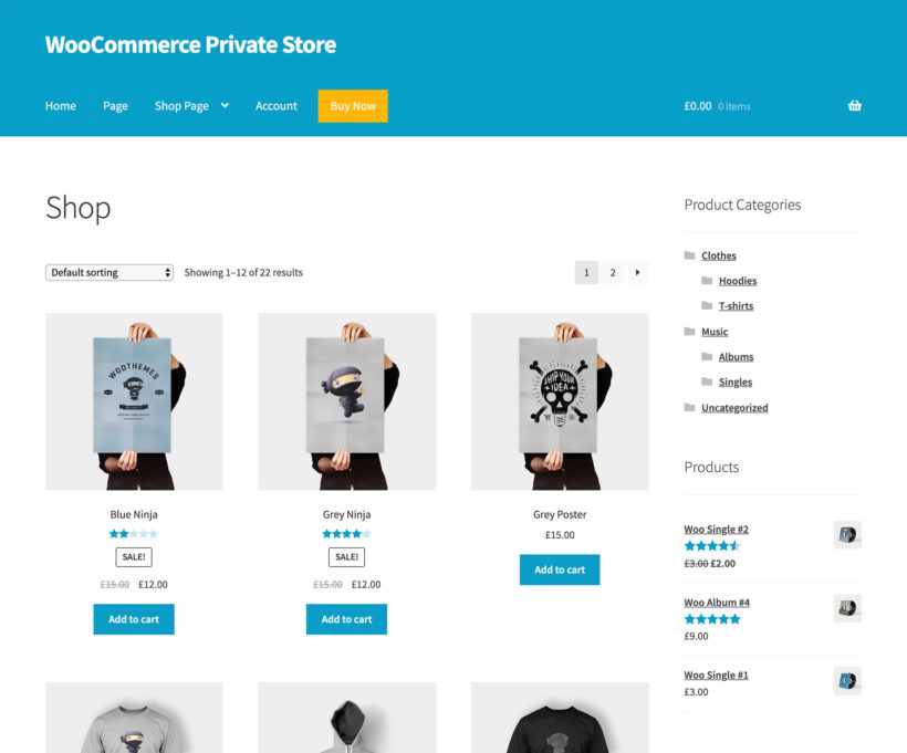WooCommerce Private Store Hidden Shop Plugin