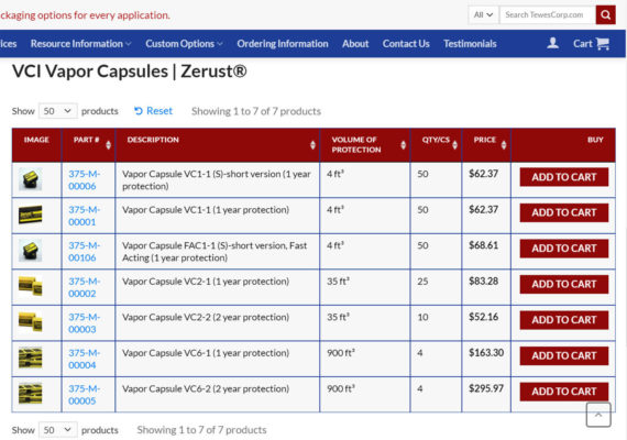 Tewes Corp WooCommerce Product Table