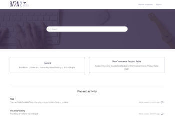 Zendesk help center homepage