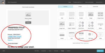 MailChimp RSS WordPress blog posts