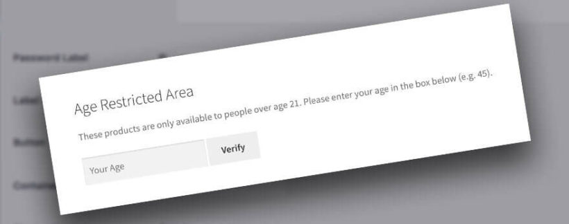 WooCommerce Age Restriction Plugin