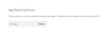 WooCommerce age verification plugin login form