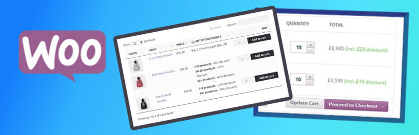 WooCommerce quantity discount plugin product table