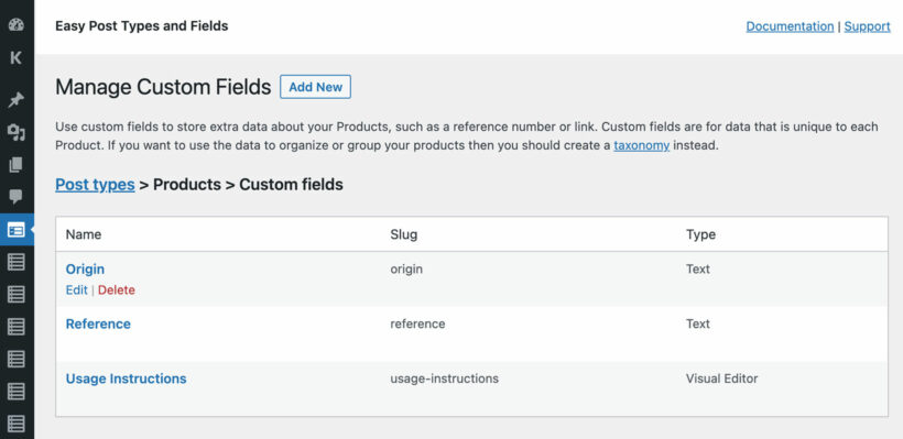 Add custom fields to WooCommerce product