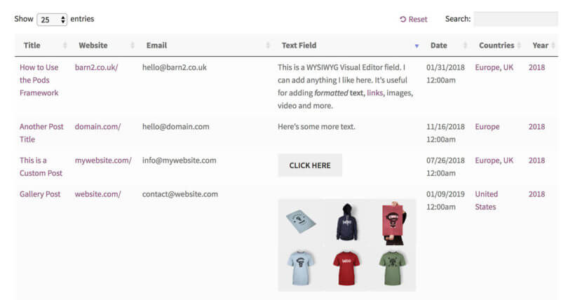 List custom taxonomies WordPress plugin