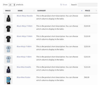 WooCommerce products index plugin