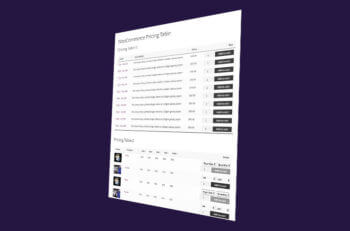 WooCommerce Pricing Table