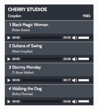 HTML5 jQuery Audio Player plugin