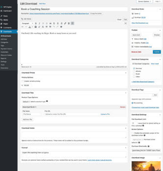 Selling services Easy Digital Downloads