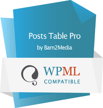 WordPress table plugin WPML compatible