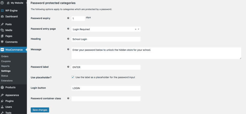 ooCommerce hide category from shop page