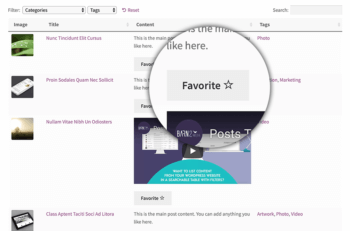 WooCommerce WordPress Favorite Plugin