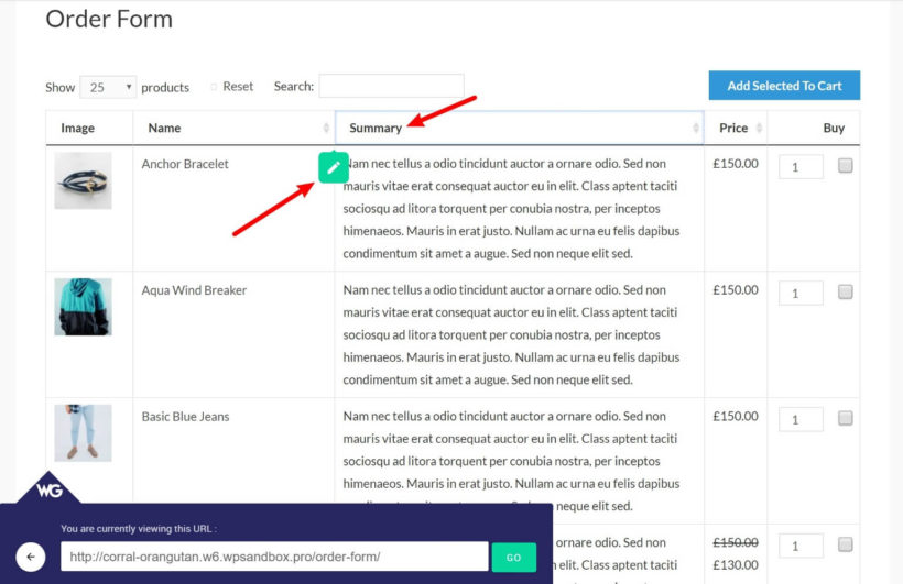Using visual editor on WooCommerce product Table