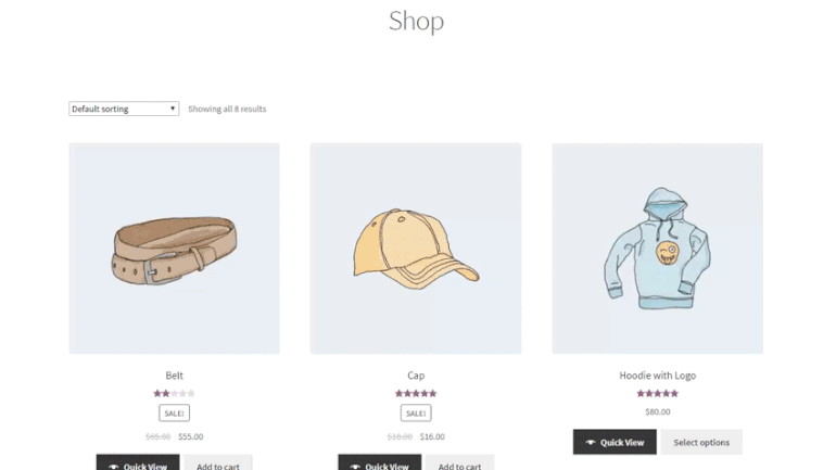 WooCommerce Product Gallery Lightbox created using WooCommerce Quick View Pro