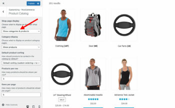 Show categories and products on WooCommerce shop page