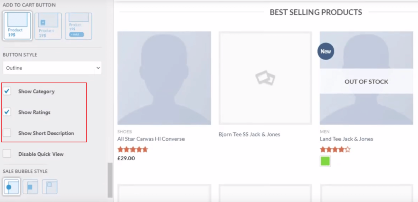 Flatsome Quick View lightbox content settings