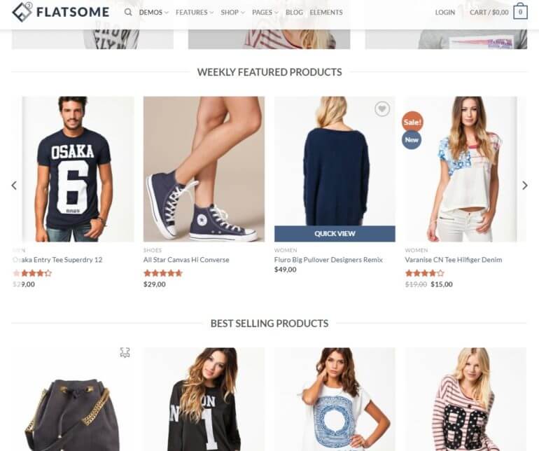 Flatsome Quick View default preview on hover