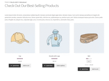 WooCommerce product shortcodes for WooCommerce Quick View Pro