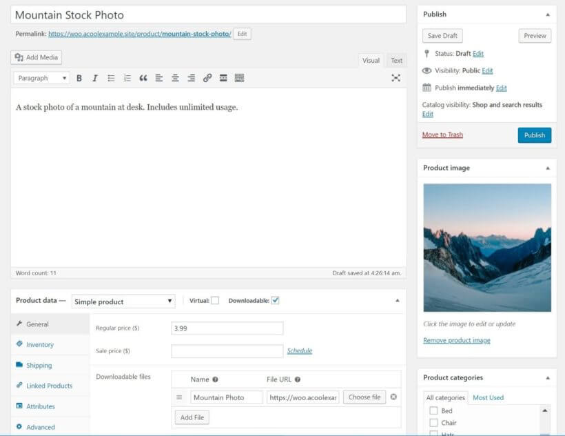 Add photos as WooCommerce products