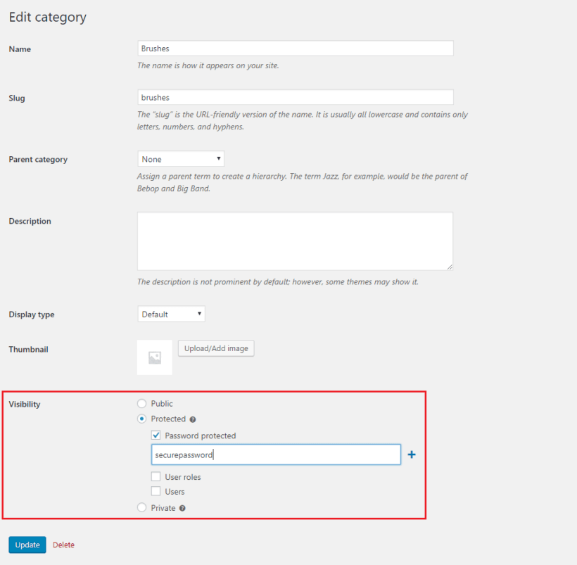WooCommerce Protected Categories