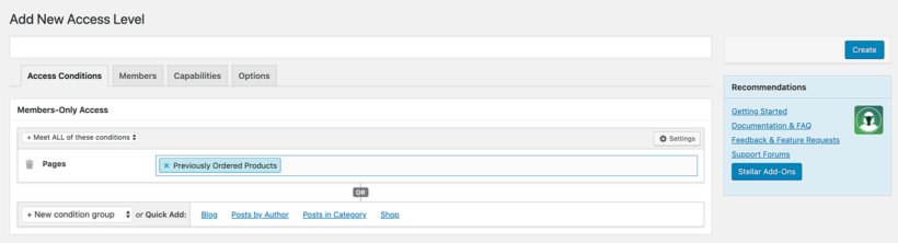 Add New Access Level