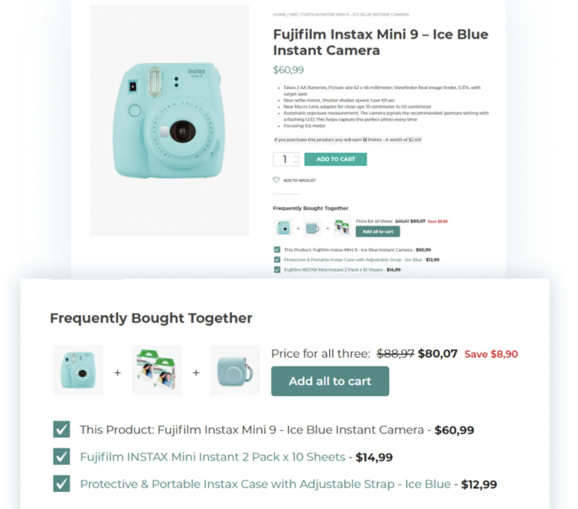 YITH frequently bought together woocommerce cross-sell plugin
