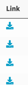 Document download icons simple