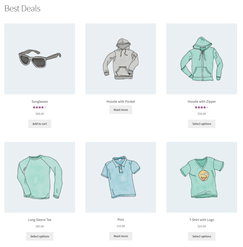 Displaying multiple WooCommerce products