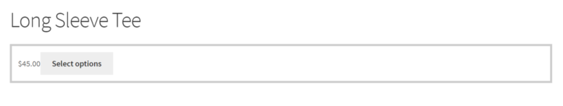 Preview of Price/Cart button on the front-end