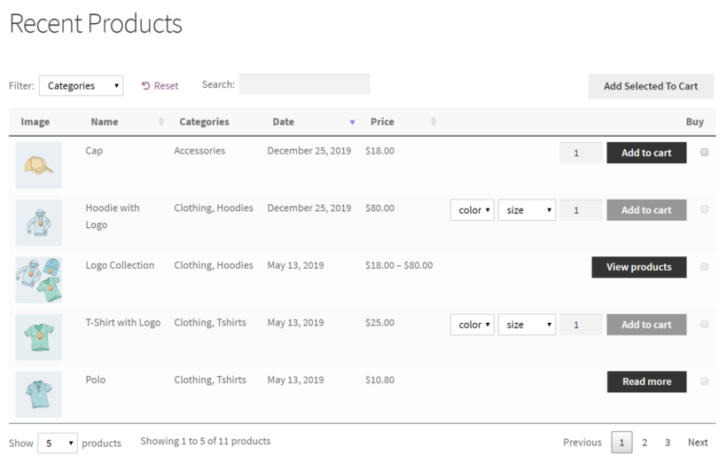 Display WooCommerce recent products by date
