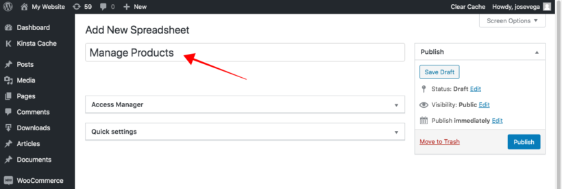 WooCommerce product front end editor add