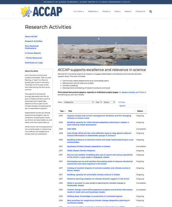 IACC Research Activities resource library