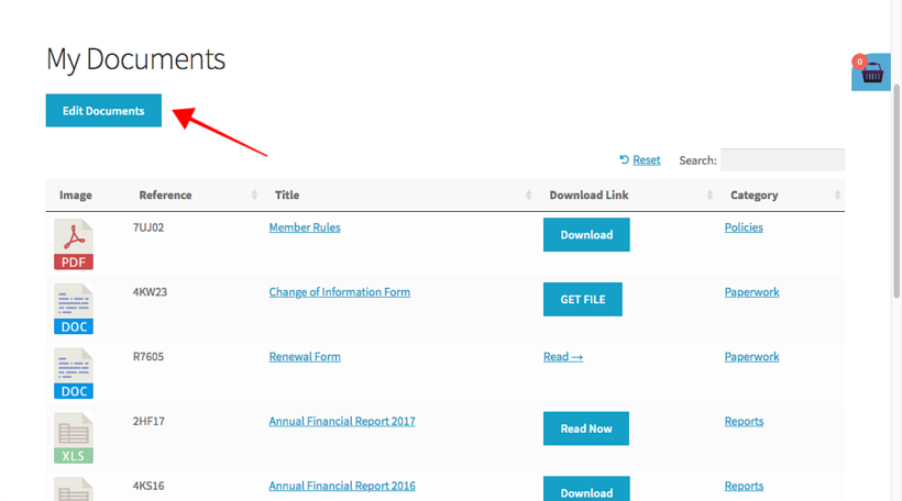 Add edit button to WordPress table