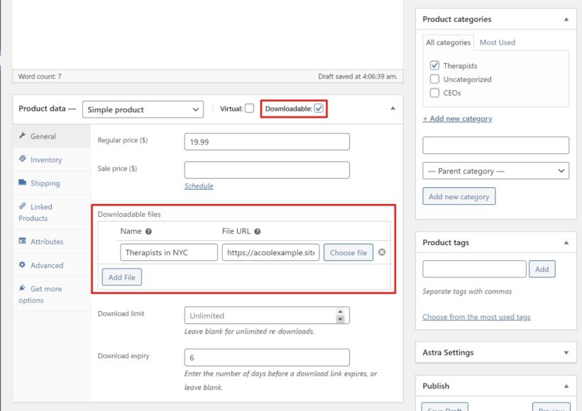 Add downloadeable emails to sell lists online