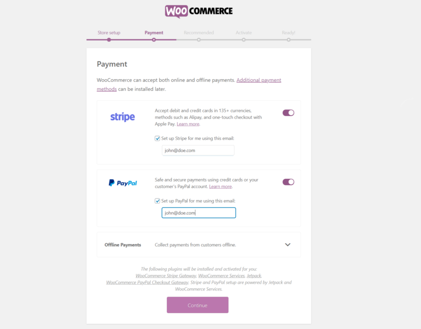Payments WooCommerce