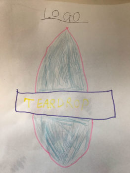 Draft Teardrop t-shirt logo