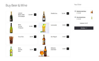 WooCommerce sell beer and wine shop