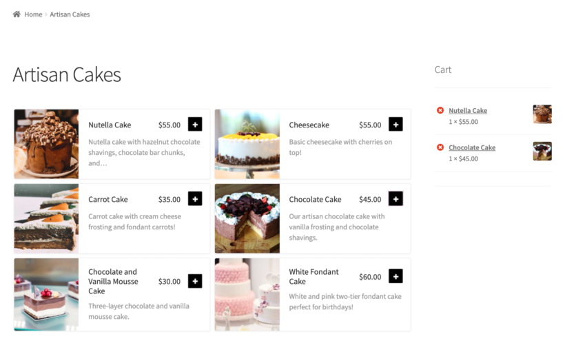 Food order form to sell food online from home