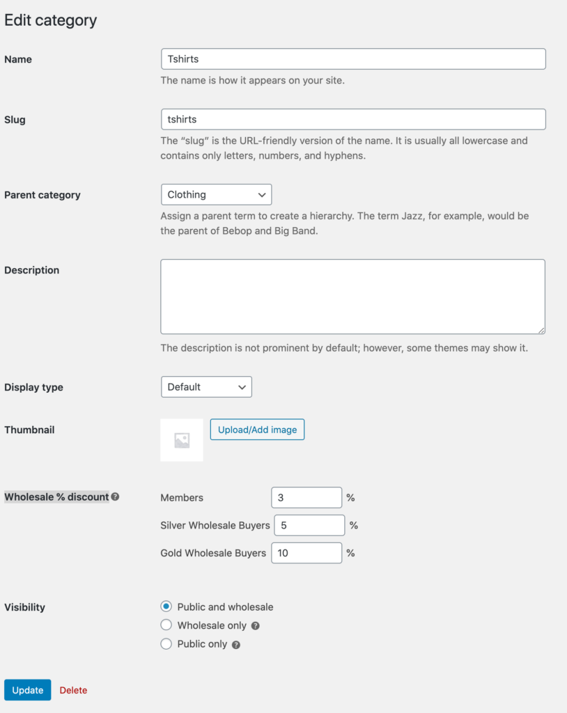WooCommerce set different category prices for different customers