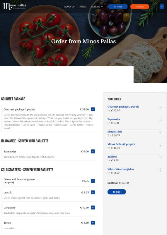 Restaurant ordering